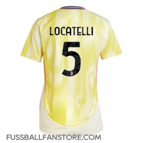 Juventus Manuel Locatelli #5 Replik Auswärtstrikot Damen 2024-25 Kurzarm